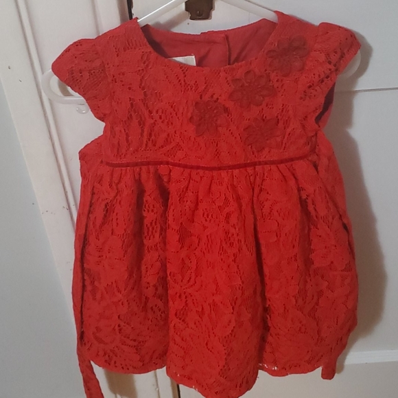 Laura Ashley red baby girl dress - Picture 1 of 4